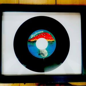 Heart vinyl framed “ Magic Man” vintage 45.